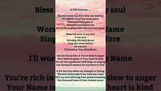 10 000 Reason (Bless the Lord) with lyrics