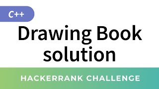 HackerRank Solution: Drawing Book (C++ Algorithms Implementation)