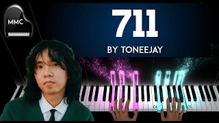 711 by Toneejay piano cover + sheet music \u0026 lyrics