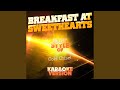 Breakfast at Sweethearts (In the Style of Cold Chisel) (Karaoke Version)