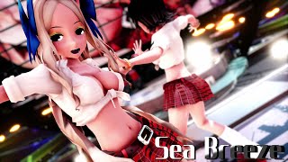 【MMD艦これ】朝風松風でSea Breeze　アメスクコスプレVer　歌詞つき