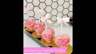 Amazing sweet treats😱😋|Heart❤️ cake pops |Decorative Heart ❤️ pops|chocolate |shorts|shortsfeed