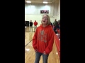 Amber singing the National Anthem (No Mic! )