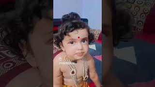 Man Mandir mein saji  Bihari 💐💐🙏🙏!! Cute baby!! Cute baby Krishna