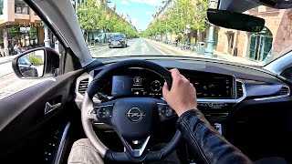 2023 NEW Opel Grandland GSe [ Hybrid 300hp 4WD ] POV Test Drive in the city | Fuel consumption
