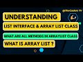 #5 What is List Interface | Array List in Java | ArrayList #collections