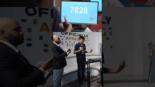 Fastest time to mentally add 100 four-digit numbers ⏱️ 30.9 sec by Aaryan Shukla 🇮🇳