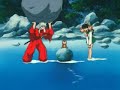 inuyasha gets stuck to a rock