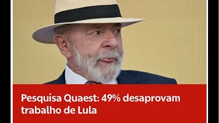 Ao Vivo! Lula entrou na zona de impeachment e desaprovação do governo supera a aprovação.