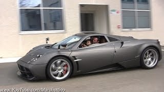 Pagani Test Driver takes his son on a joy ride