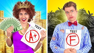 GOOD STUDENT VS BAD STUDENT || Types Of Students At School! Popular VS Nerd by 123 GO! CHALLENGE