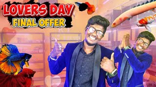 Lover's day ku last offer 🫣💕potachi ! 2rs ku fishes tharom namme tirunelveli le #ktaquarium #offer