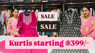 🔥 AWAITED SALE IS HERE 🔥||Designer Kurtis of Cotton, Chanderi,silk,rayon|| 399-599/- only 🥁🥁||