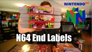 N64 End Labels - High Quality Vinyl - $25!!!!