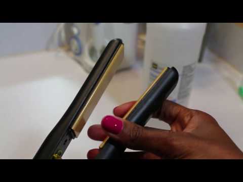 How do you clean a hair straightener?