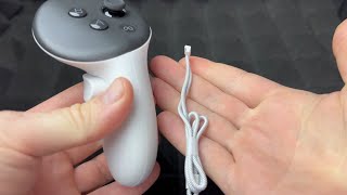 How to take out the wrist strap from Meta Quest 3 Controller