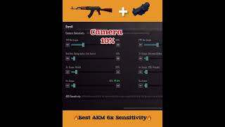 BEST AKM 6 X SENSITIVITY |ZERO RECOIL SENSITIVITY WITH GYROSCOPE🔥🥵