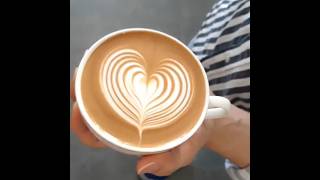 Latte Art 라떼아트 - Heart 하트(무빙하트)