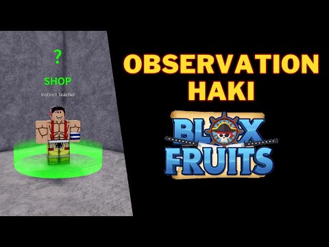How To Get Observation Haki in Blox Fruits  Observation Haki Blox Fruits