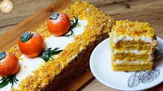 Потрясающий ТЫКВЕННЫЙ ТОРТ 🍰 Нежный апельсиновый вкус, запах и цвет | Меню от Ксюши