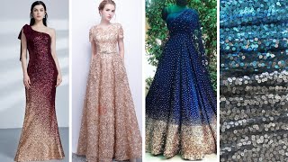 Shine like a Diva in the next party with these sequin fabric Gown ideas