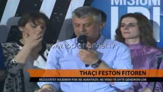 Thaçi feston fitoren - Top Channel Albania - News - Lajme