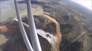Oroville Spillway Failure Flyover and Explanation 10 Feb 2017