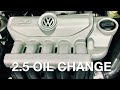 How to Change your Oil in a 2.5 Volkswagen Beetle Golf Jetta Passat