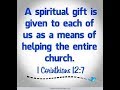 1 Corinthians 12:1-11