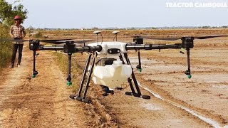 ដ្រូនកសិកម្មបាញ់ថ្នាំ Agriculture Spraying Drone | Intelligent Technology Equipment Agriculture