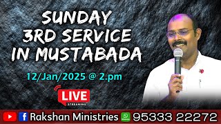 🔴LIVE | 12/JAN/2025 | Sunday 3rd Service  | Zion Pentecostal Church , Musatabada, HQ.