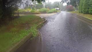 Runoff from summer rain