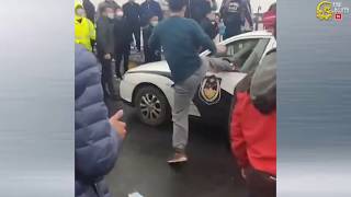 Xung đột lớn cảnh sát Hồ Bắc và Giang Tây, hàng nghìn người biểu tình, lật đổ xe cảnh sát