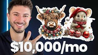 Make $10k/Month Selling Seasonal AI Clipart (Digital Product Tutorial)