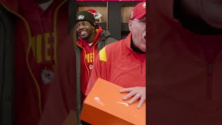 PRESENT REVEAL‼️ What's in the box, Coach? 🎁  | Kansas City Chiefs
