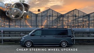 VW Transporter T5 - cheap steering wheel upgrade