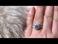 2.35ct diamond solid 14k white gold engagement wedding ring set