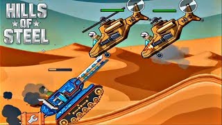 Hills Of Steel Update - TANK MAMMOTH VS Helicopters  | Android GamePlay FHD