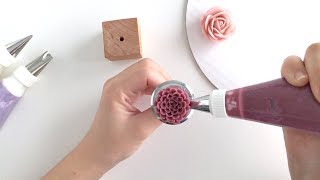 How to Pipe Buttercream a Rose, Chrysanthemum and Freesia
