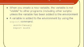 Unix Shell Scripting Programming Features Part 2