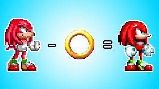 If Knuckles loses a ring, Knuckles becomes more modern