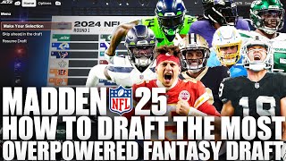 This Is How To Draft The Most Overpowered Fantasy Draft Team on Madden 25 Franchise