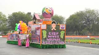 Tableau of  CISF wives' welfare association - CISF Raising Day