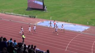 港九區D1中學學界田徑賽 2013-2014 BC 100M (Final)