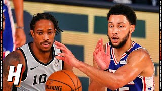 San Antonio Spurs vs Philadelphia 76ers - Full Game Highlights | August 3, 2020 | 2019-20 NBA Season