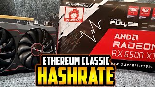 RX 6500 XT GPU Mining Hashrate on ETC? #shorts