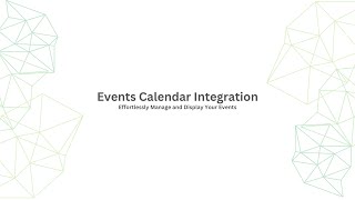 Events Calendar Integration