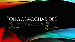 15. Oligosaccharides