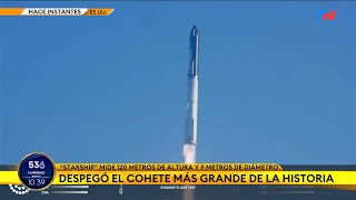 TEXAS: Así fue el lanzamiento del supercohete Starship que explotó en el aire minutos después