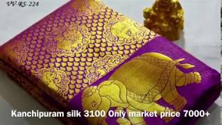 Kanchipuram silk sarees,  Samuthrika/vasthrakala style wedding type